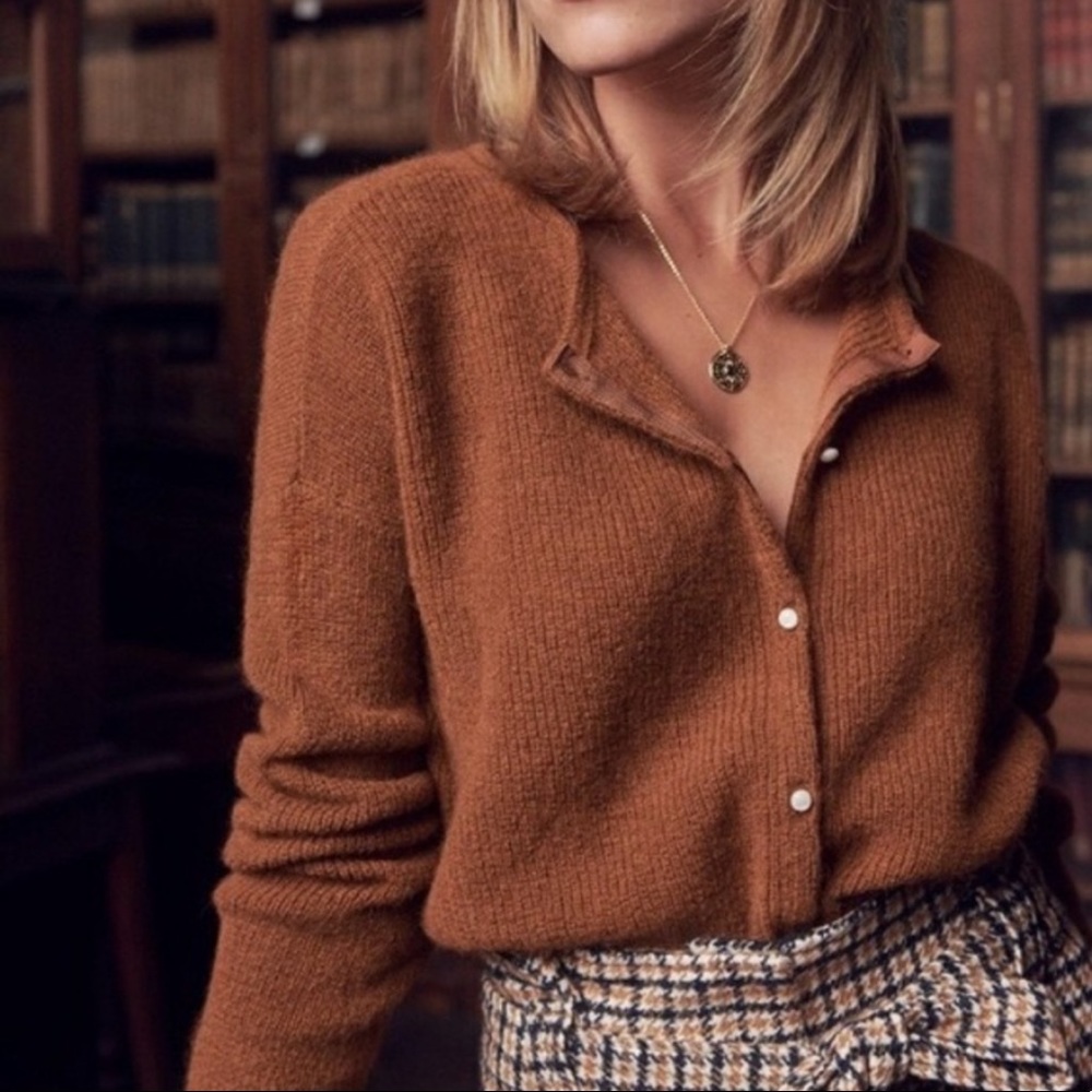 LIKE NEW Sezane Camel Gaspard Jumper Sweater XS - Picture 3 of 7